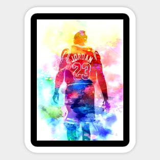 Michael Jordan Watercolor Sticker